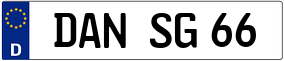 Truck License Plate